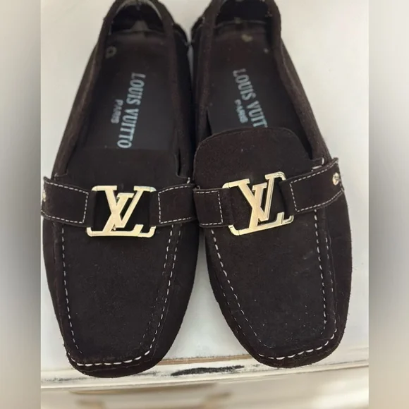 Louis Vuitton | Shoes | Size 43 Suede Lvbit Driver Loafer  display picture 1